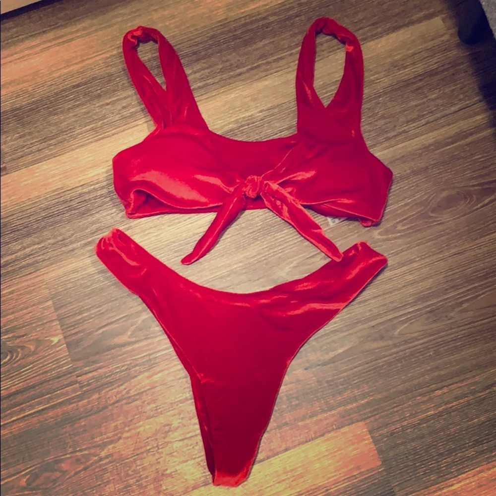 New Red Velvet Bikini